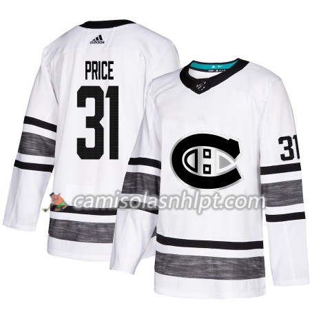 Camisola Montreal Canadiens Carey Price 31 2019 All-Star Adidas Branco Authentic - Homem